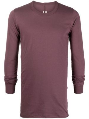 T-shirt avec manches longues Rick Owens violet