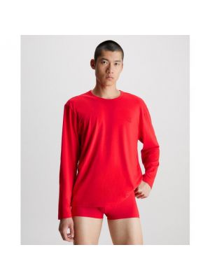 Camiseta manga larga Calvin Klein rojo