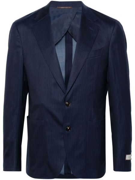 Stribet blazer Canali blå