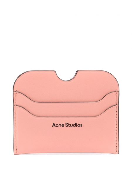 Nahka kortin haltija Acne Studios pinkki