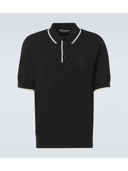 Poloshirt i bomuld Dolce&gabbana sort