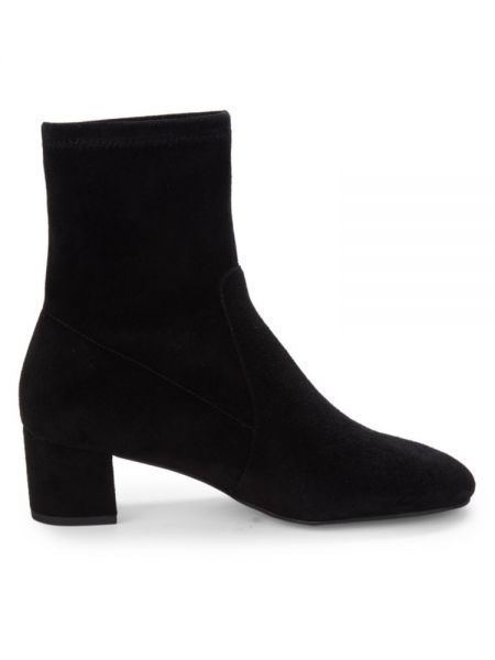 Замшевые ботинки-носки на блочном каблуке Sofia Stuart Weitzman черный