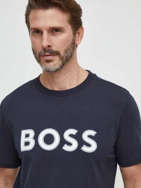 Хлопковая футболка Boss Green