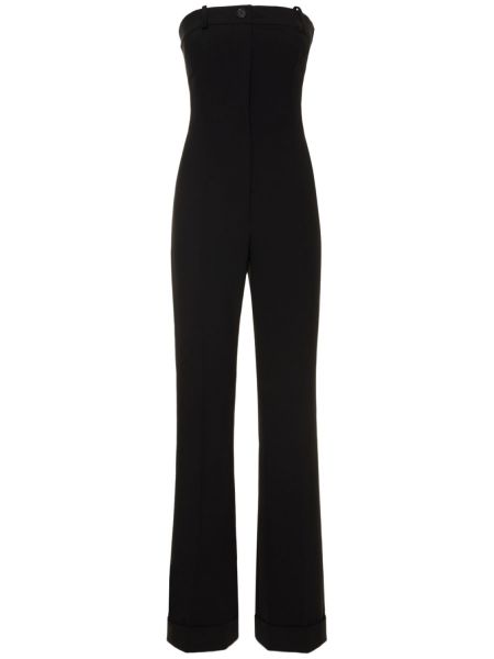 Crêpe jumpsuit Moschino svart