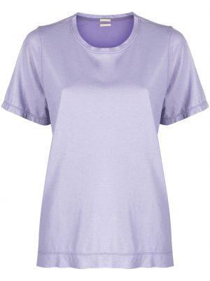 Medvilninis marškinėliai Massimo Alba violetinė