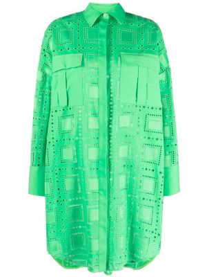 Mini šaty Msgm zelená