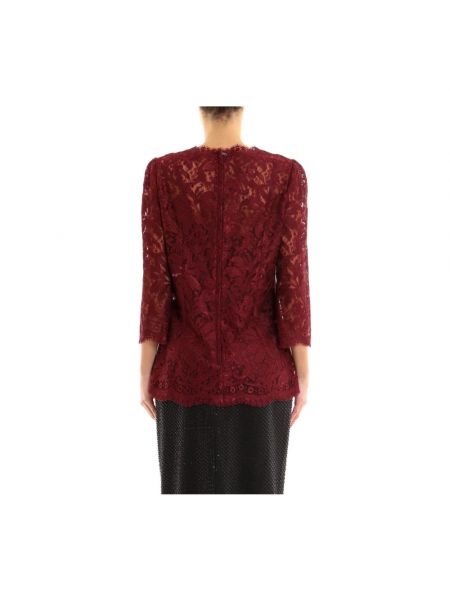 Blusa de punto de tela jersey de cuello redondo Dolce & Gabbana
