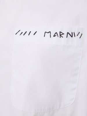 Kokvilnas krekls Marni balts