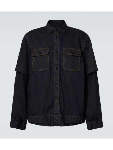 Denim paita Sacai sininen