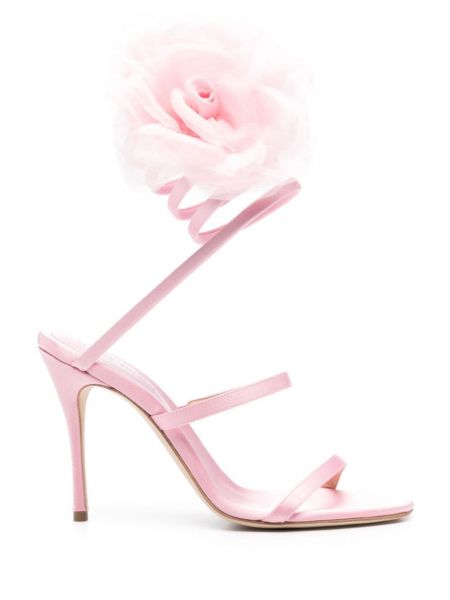 Satenske sandale Magda Butrym ružičasta