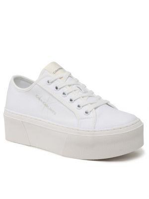 Ниски обувки Calvin Klein Jeans бяло