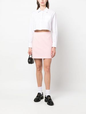 Vlněné mini sukně Manuel Ritz růžové