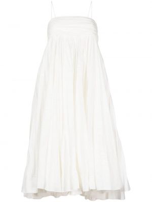 Памучна рокля Khaite бяло