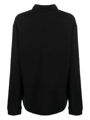 Bavlněný svetr Frame černý