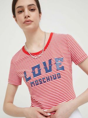 Majica Love Moschino rdeča