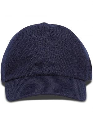Вълнена шапка с козирки Ferragamo синьо