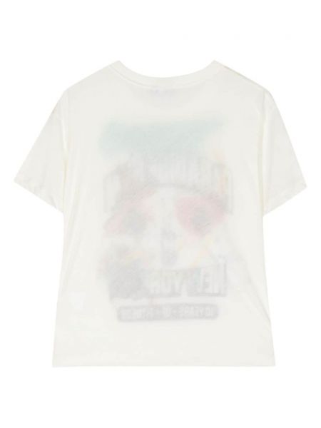 T-shirt en coton à imprimé Vaquera blanc