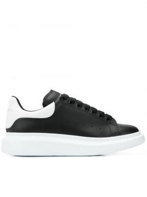 Blonder plattform snøring sneakers Alexander Mcqueen svart