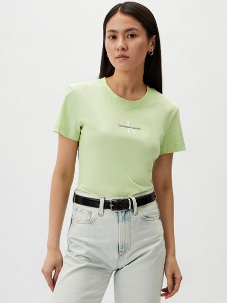 Футболка Calvin Klein Jeans зеленая