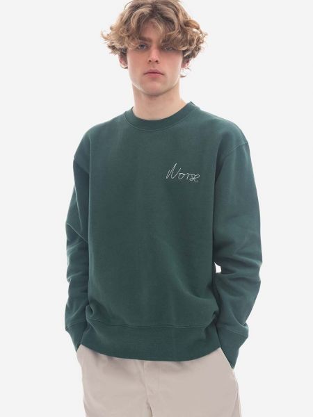Hanorac din bumbac Norse Projects verde