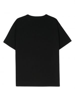 Medvilninis siuvinėtas polo marškinėliai su nubrozdinimais Polo Ralph Lauren juoda