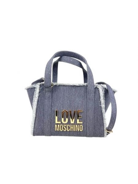 Shopperka Love Moschino niebieska