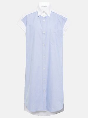 Mini vestido de algodón Jw Anderson azul