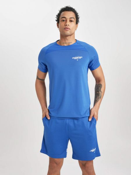 Αθλητική μπλούζα σε στενή γραμμή με σχέδιο Defacto