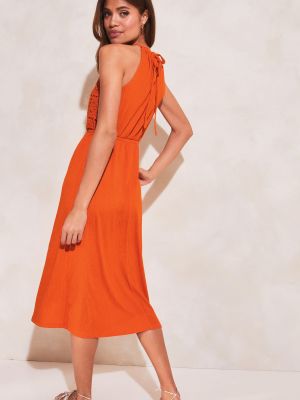 Платье миди Lipsy оранжевое
