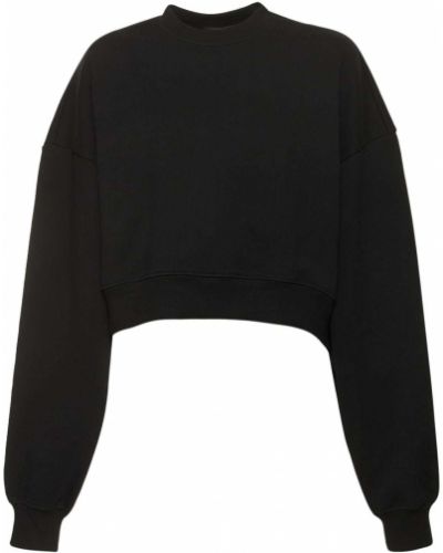 Medvilninis fliso džemperis Wardrobe.nyc juoda