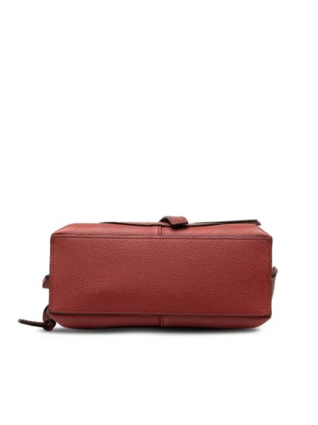Bolso satchel de cuero Loewe Pre-owned rojo