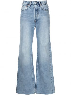 Hög midja jeans Re/done blå