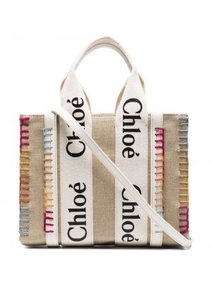Shopper handtasche Chloé beige