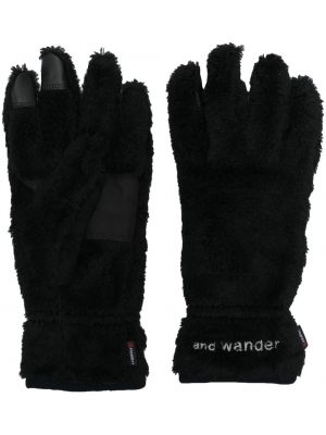 Флийс ръкавици And Wander черно