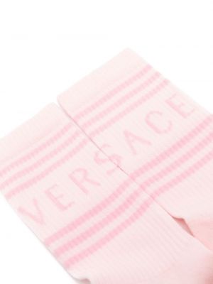Žakárové ponožky Versace růžové