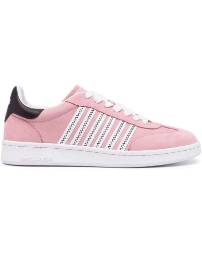 Lær sneakers Dsquared2 rosa