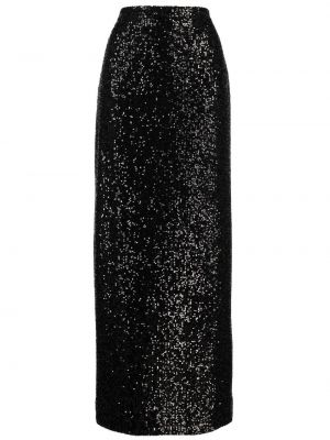 Maxi φούστα με παγιέτες Elie Saab μαύρο
