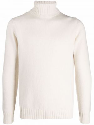 Кашмирен пуловер Dell'oglio бяло