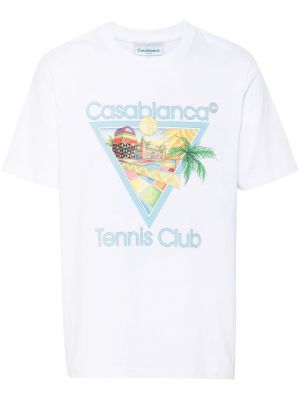 T-krekls ar apdruku Casablanca balts
