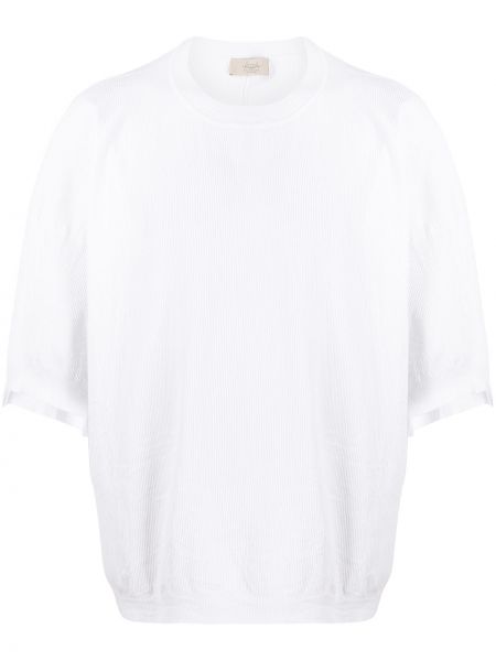 Camiseta asimétrica Maison Flaneur blanco