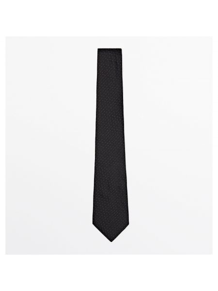 Шелковый галстук Massimo Dutti синий
