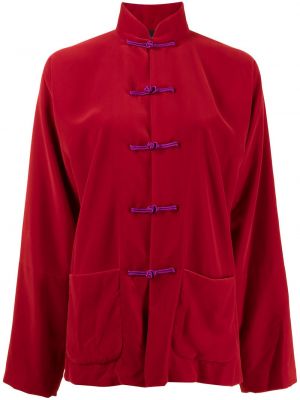 Бархатная куртка Shanghai Tang, красный
