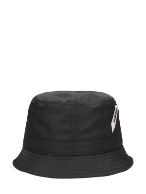 Nylonowy kapelusz Jacquemus czarny