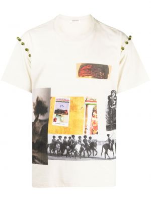 T-shirt en coton Namacheko blanc
