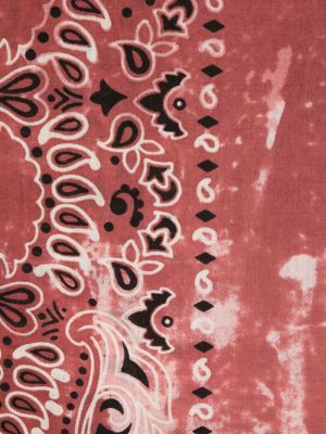 Echarpe en laine à imprimé Destin rose