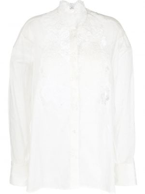 Koszula koronkowa Ermanno Scervino biała