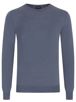Шерстяной свитер Gran Sasso голубой