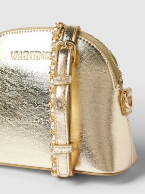 Torba na ramię skórzana ze skóry ekologicznej Valentino Bags złota