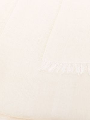 Echarpe en tricot à imprimé à motif géométrique Alberta Ferretti blanc