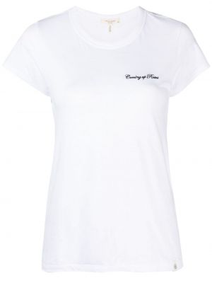 Koszulka bawełniana z nadrukiem Rag & Bone biała